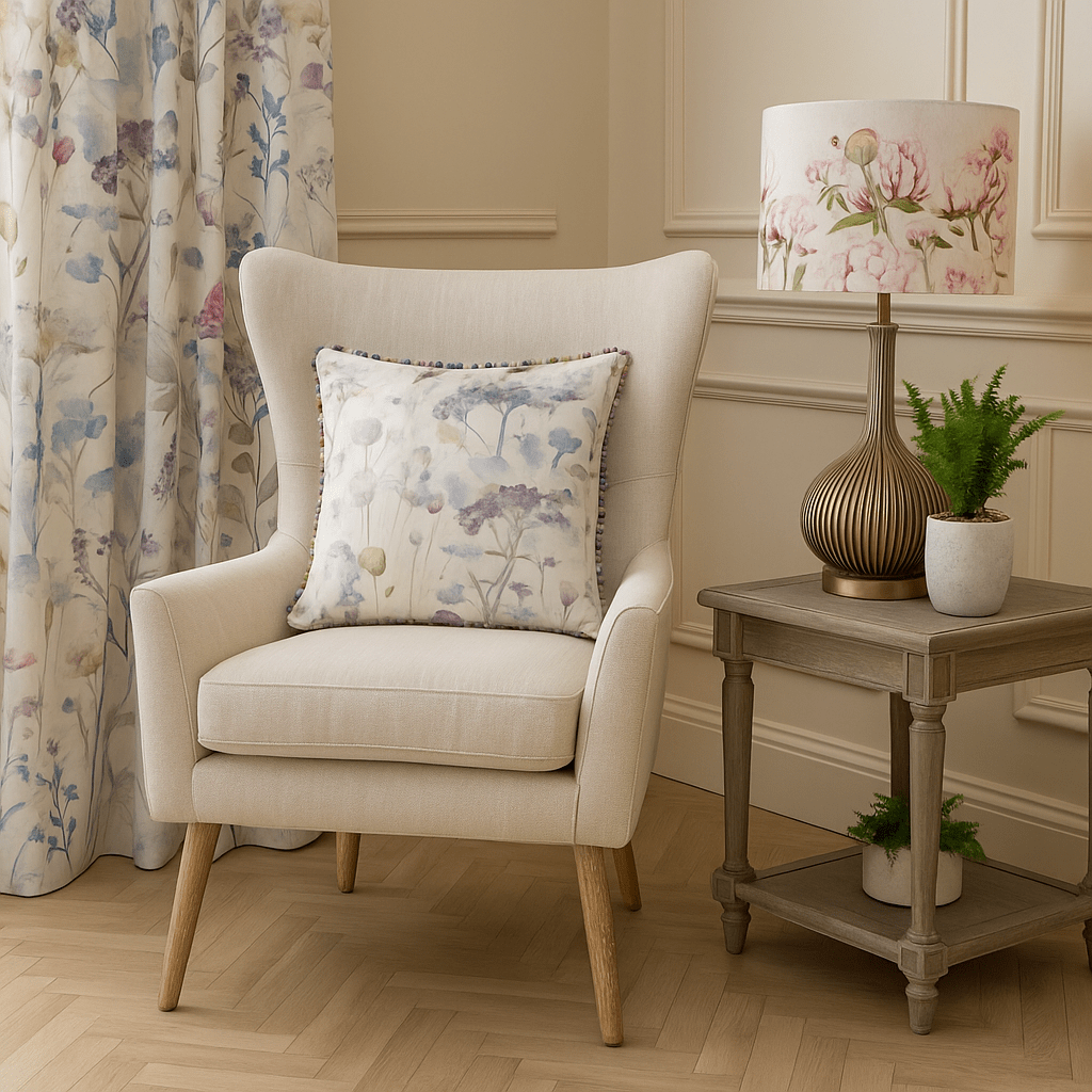 Voyage Maison (Riva Home) Voyage Maison Cushion Ilinizas Printed Square Cushion Violet by Voyage Maison