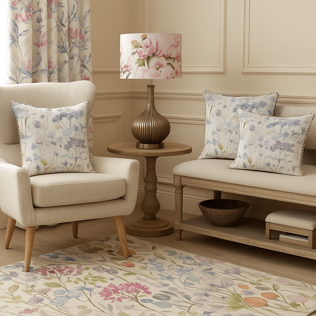 Voyage Maison (Riva Home) Voyage Maison Cushion Ilinizas Printed Square Cushion Violet by Voyage Maison