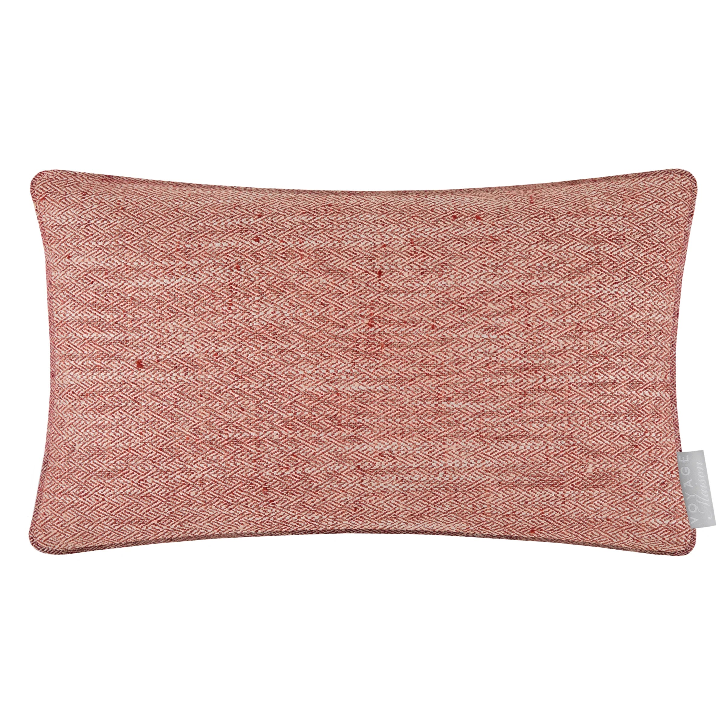 Voyage Maison (Riva Home) Voyage Maison Cushion Jedburgh Textured Woven Rectangular Cushion Garnet by Voyage Maison