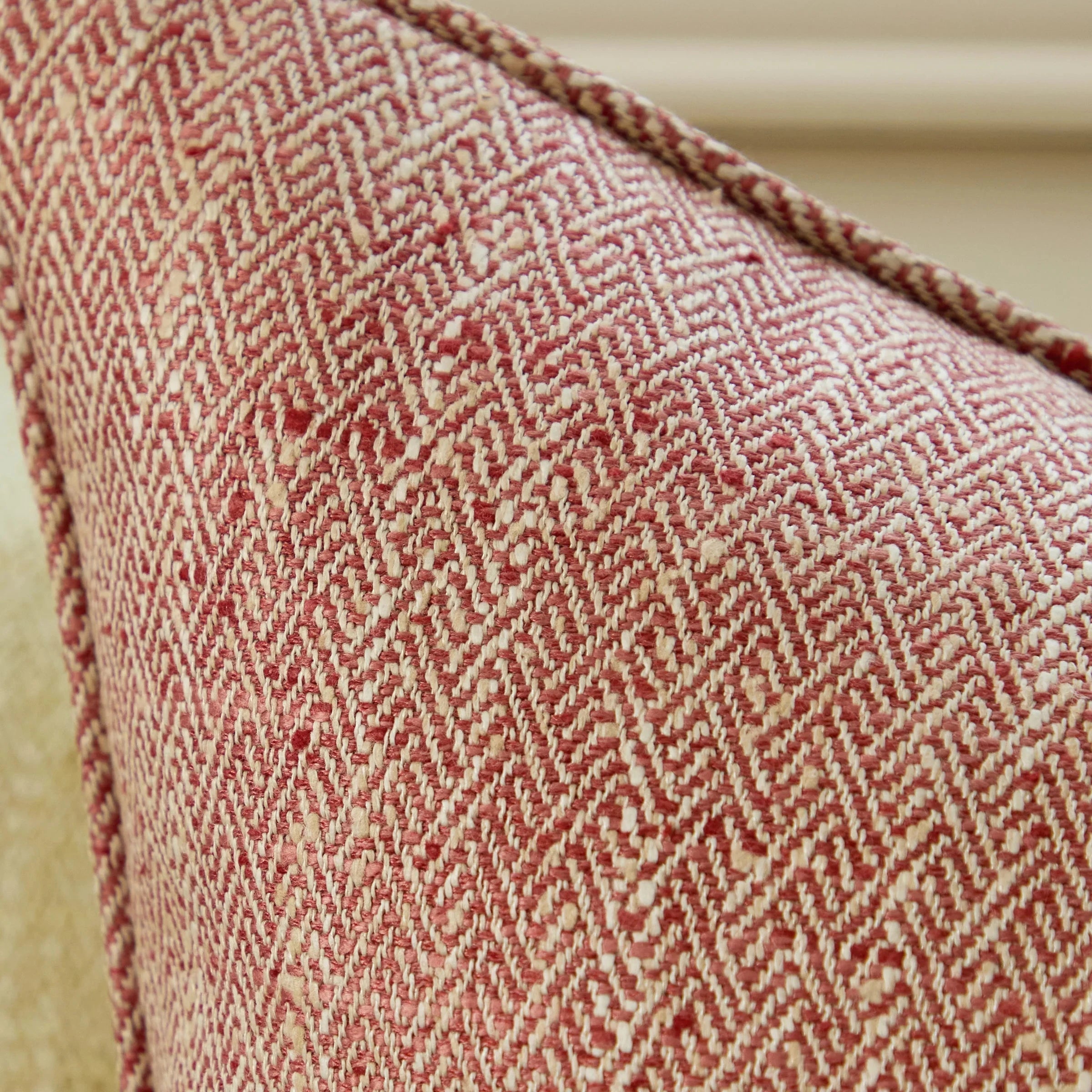 Voyage Maison (Riva Home) Voyage Maison Cushion Jedburgh Textured Woven Square Cushion Garnet by Voyage Maison