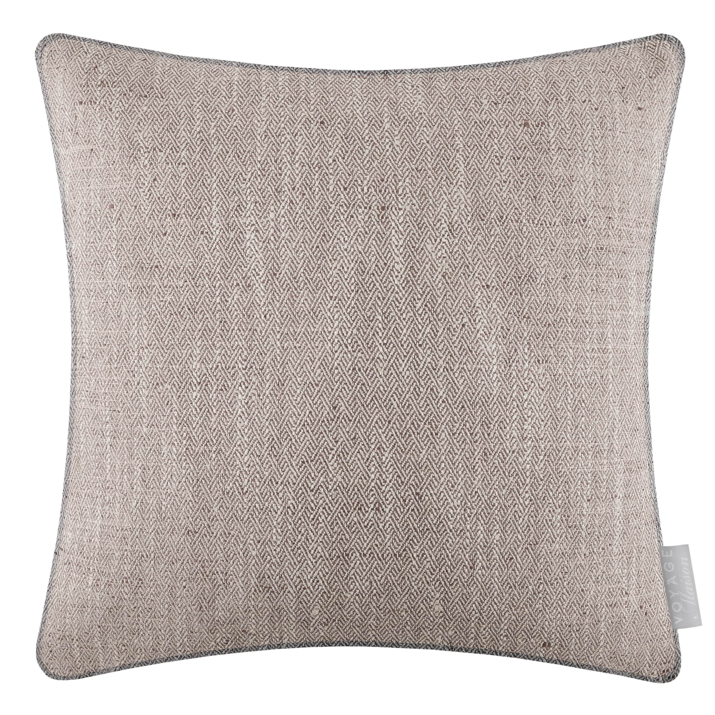 Voyage Maison (Riva Home) Voyage Maison Cushion Jedburgh Textured Woven Square Cushion Nut by Voyage Maison