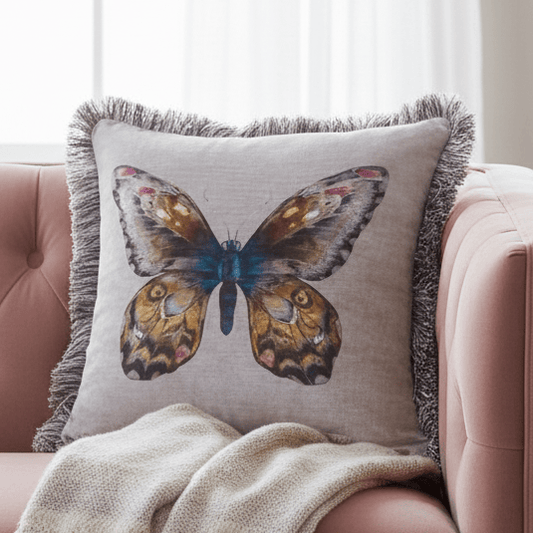 Voyage Maison (Riva Home) Voyage Maison Cushion Lenore Printed Cushion Silver by Voyage Maison