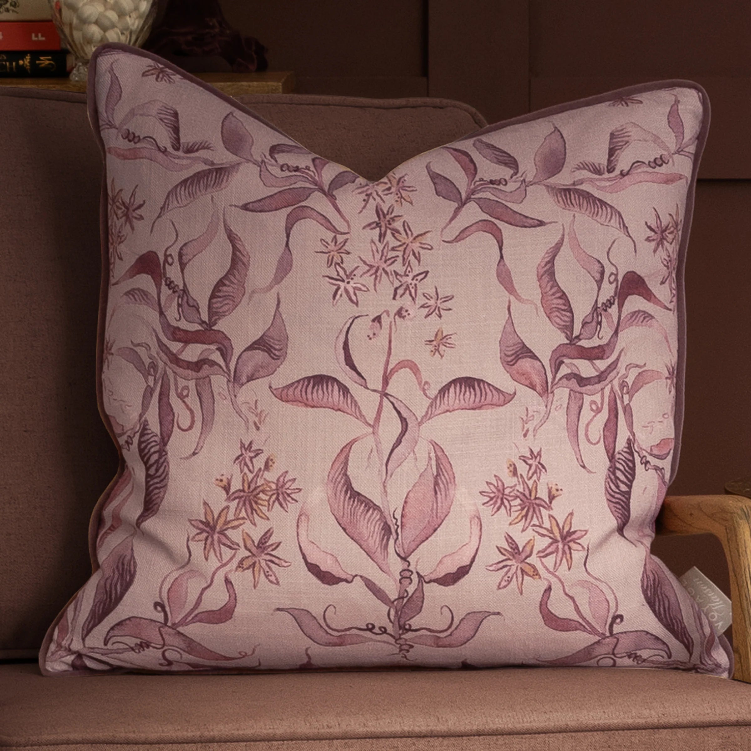 Voyage Maison (Riva Home) Voyage Maison Cushion Posie Hettie Printed Piped Cushion by Voyage Maison