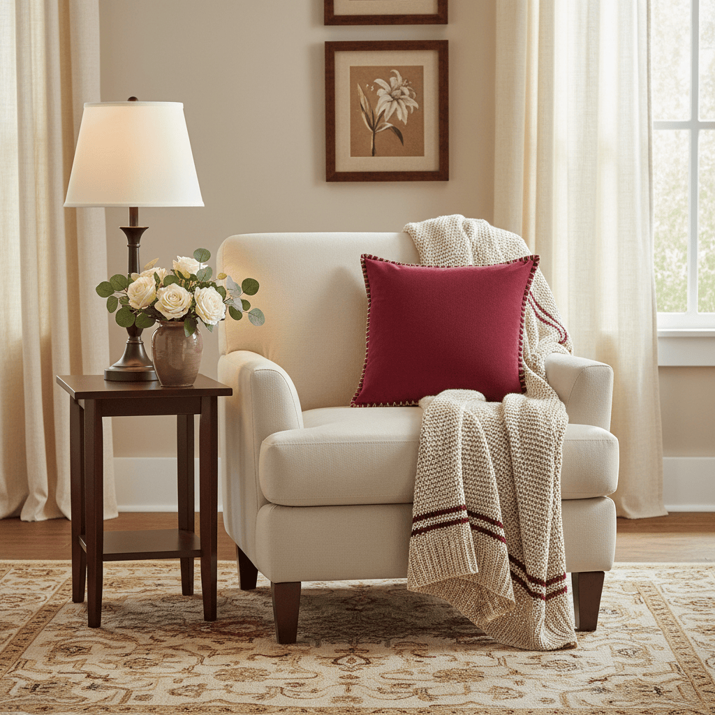 Voyage Maison (Riva Home) Voyage Maison Cushion STITCH EMBROIDERED FEATHER VELVET CUSHION POMEGRANATE by Voyage Maison