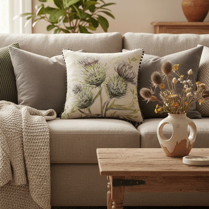 Voyage Maison (Riva Home) Voyage Maison Cushion THISTLE GLEN PRINTED CUSHION NATURAL
by Voyage Maison