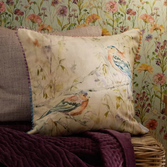 Voyage Maison (Riva Home) Voyage Maison Cushion Voyage Maison Chaffinch Printed Cushion Natural