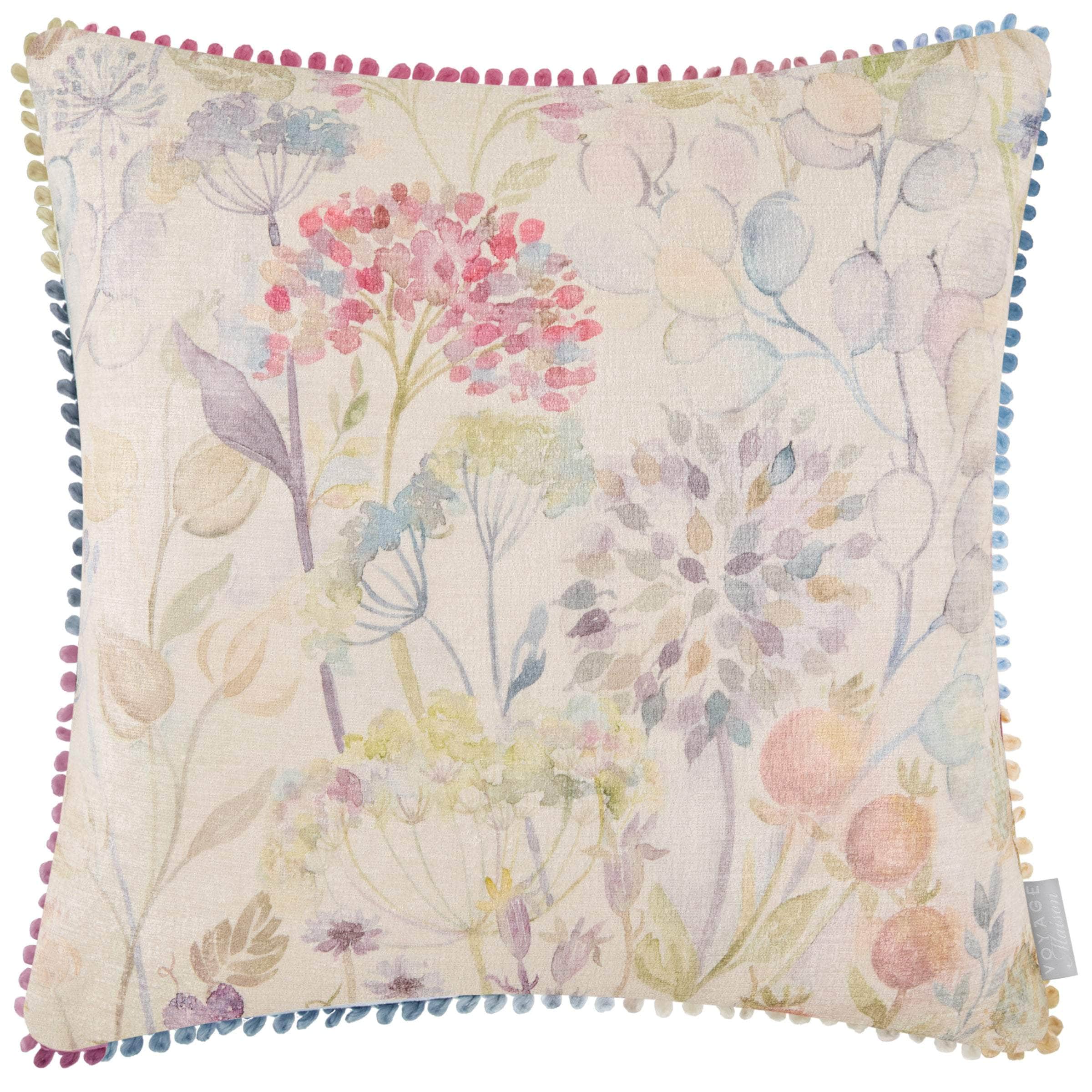 Voyage Maison (Riva Home) Voyage Maison Cushion Voyage Maison Country Hedgerow Printed Square Cushion Cream
