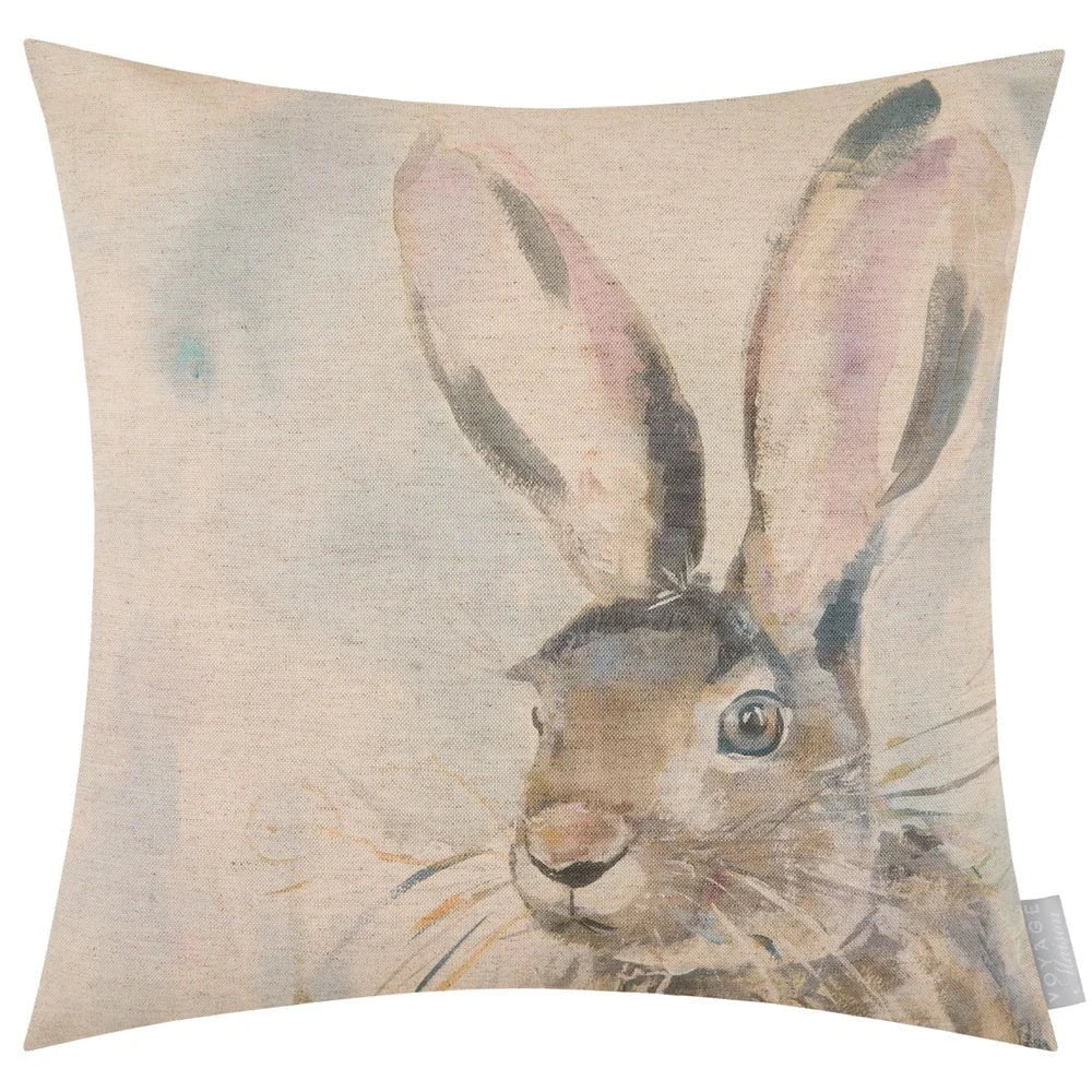 Voyage Maison (Riva Home) Voyage Maison Cushion Voyage Maison Harriet Hare Printed Cushion Natural