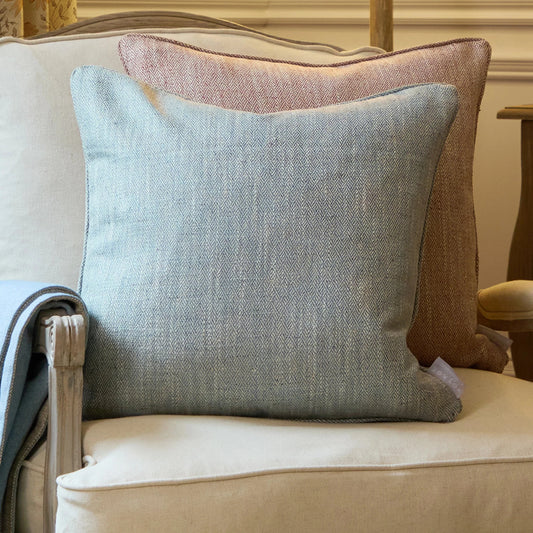 Voyage Maison (Riva Home) Voyage Maison Cushion Voyage Maison Jedburgh Textured Woven Square Cushion Teal