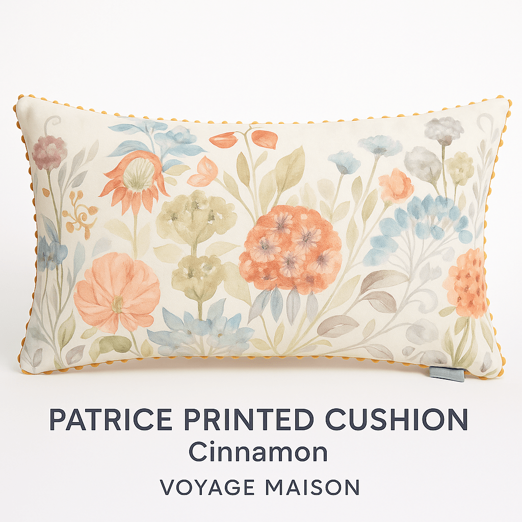 Voyage Maison (Riva Home) Voyage Maison Cushion Voyage Maison Patrice Printed Cushion Cinnamon