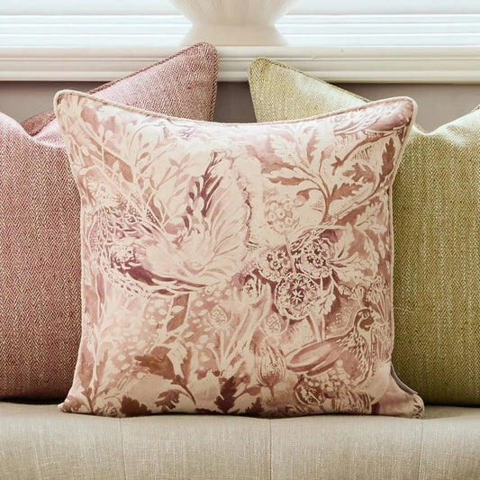 Voyage Maison (Riva Home) Voyage Maison Cushion Voyage Maison Rothesay Printed Piped Cushion Coral