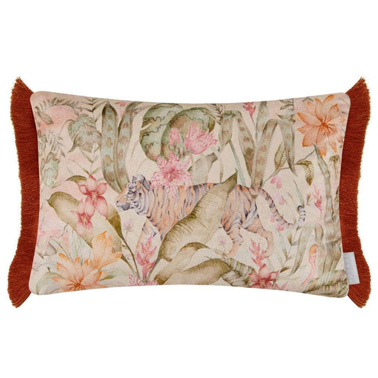 Voyage Maison (Riva Home) Voyage Maison Cushion Voyage Maison Tropical Utopia Printed Velvet Cushion Lotus