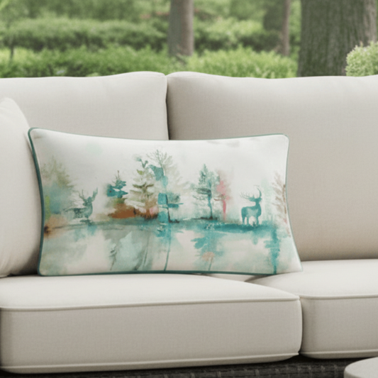 Voyage Maison (Riva Home) Voyage Maison Cushion WILDERNESS OUTDOOR CUSHION in TEAL by Voyage Maison