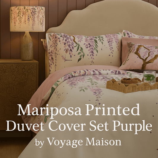Voyage Maison (Riva Home) Voyage Maison Duvet Cover set MARIPOSA PRINTED DUVET COVER SET
Purple | Cotton Blend
by Voyage Maison