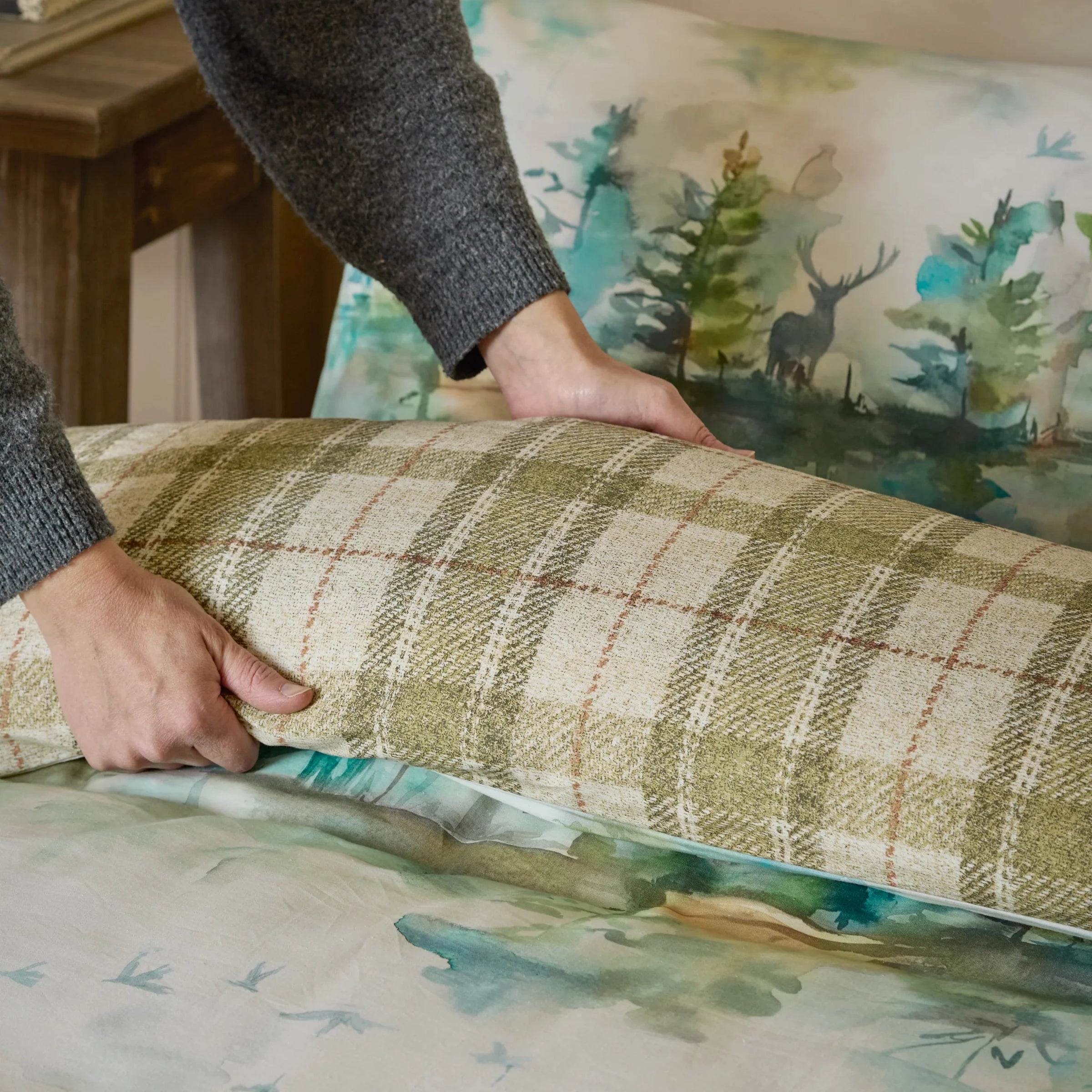 Voyage Maison (Riva Home) Voyage Maison Duvet Cover set Wilderness 100% Cotton Reversible Duvet Cover Set Forest by Voyage Maison