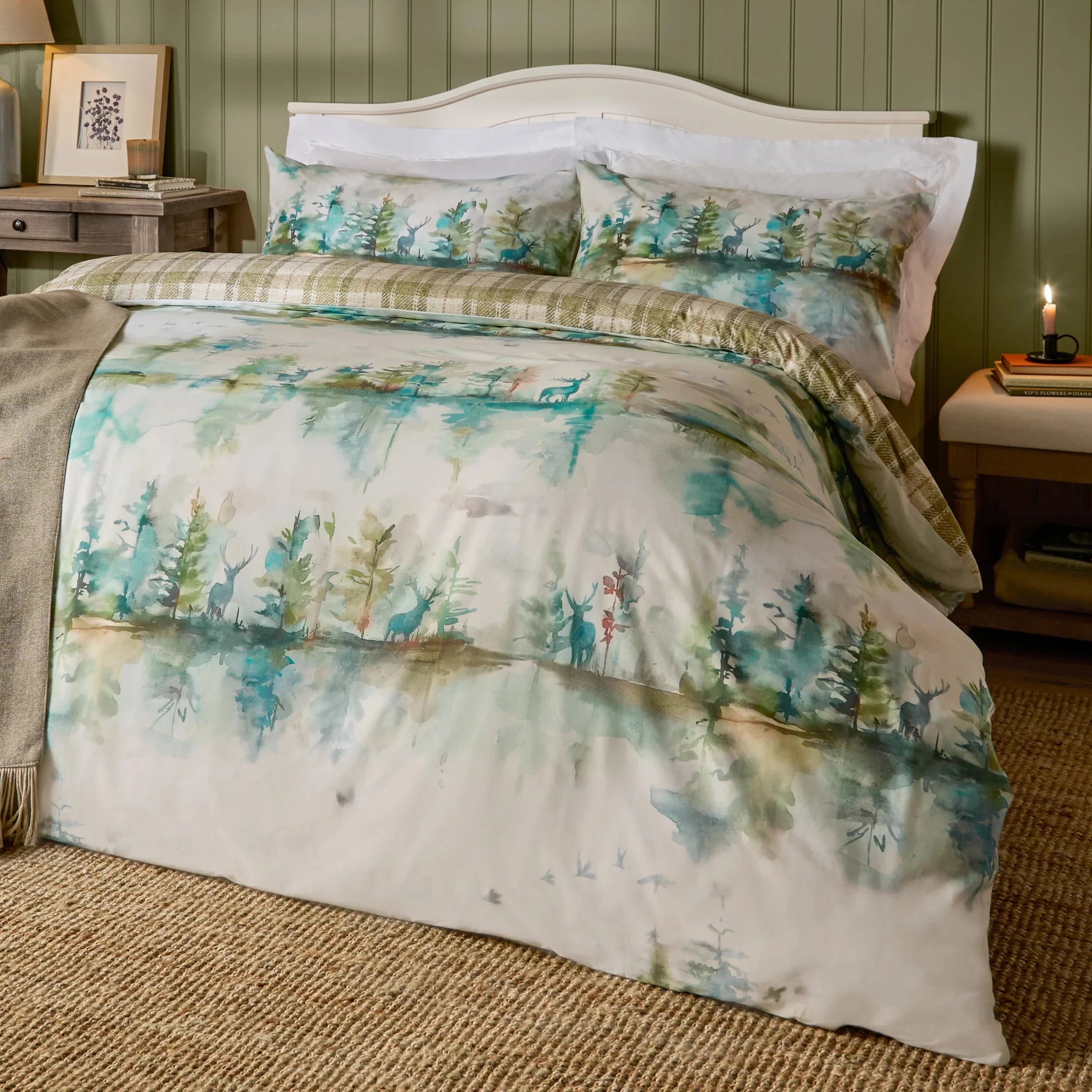 Voyage Maison (Riva Home) Voyage Maison Duvet Cover set Wilderness 100% Cotton Reversible Duvet Cover Set Forest by Voyage Maison