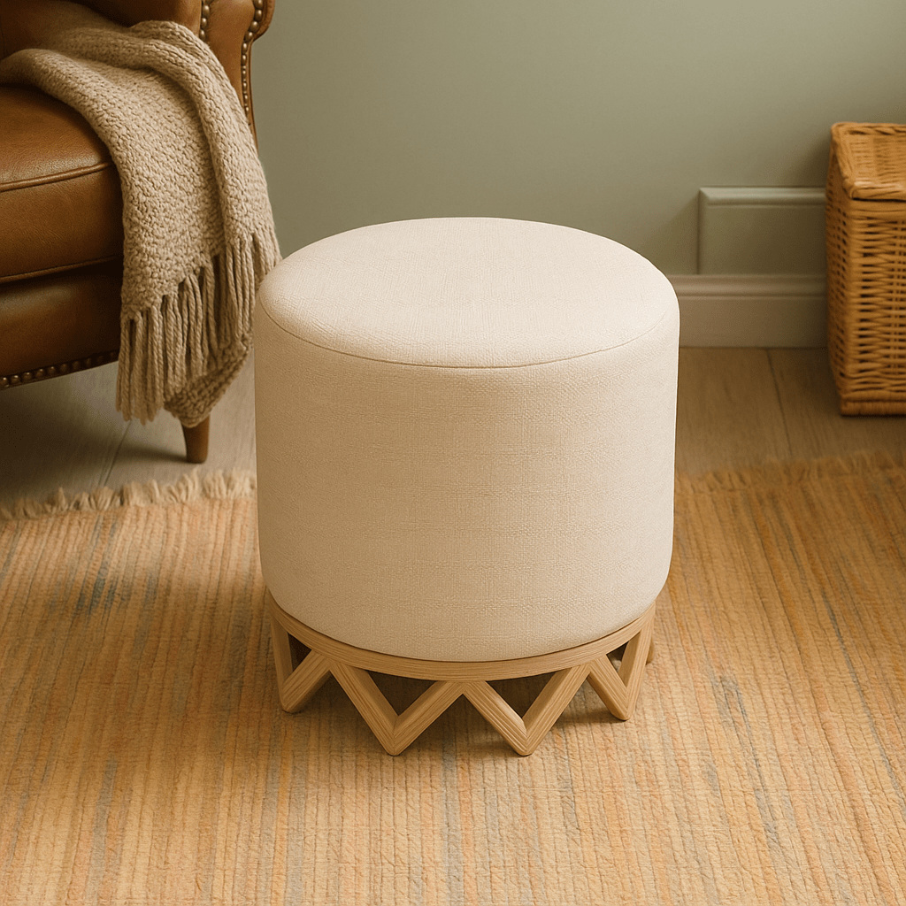 Voyage Maison (Riva Home) Voyage Maison Furniture Clara Footstool – Oak by Voyage Maison