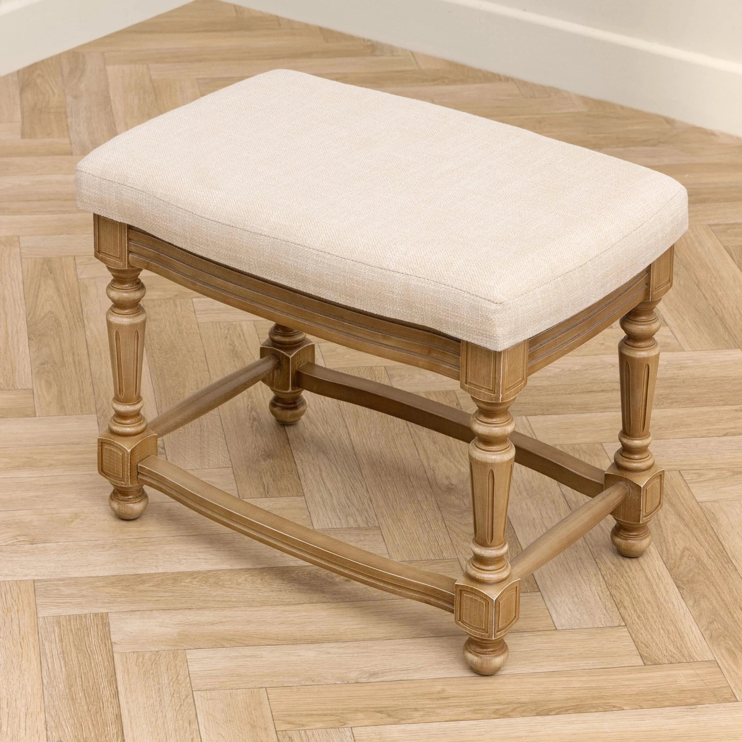 Voyage Maison (Riva Home) Voyage Maison Furniture ELOISE WOODEN FOOTSTOOL OAK | by Voyage Maison