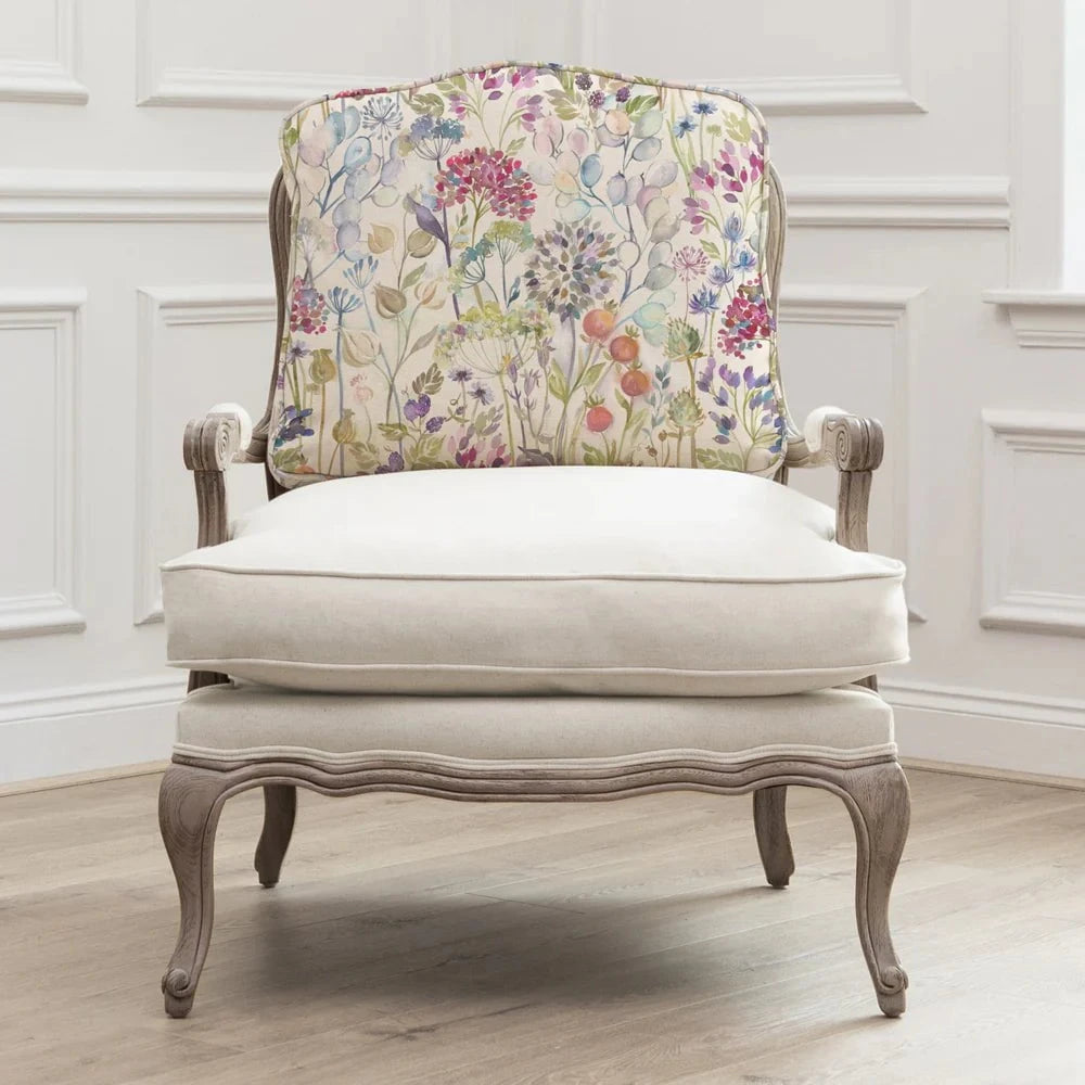 Voyage Maison (Riva Home) Voyage Maison Furniture Florence Chair – Country Hedgerow Lotus Stone Frame by Voyage Maison