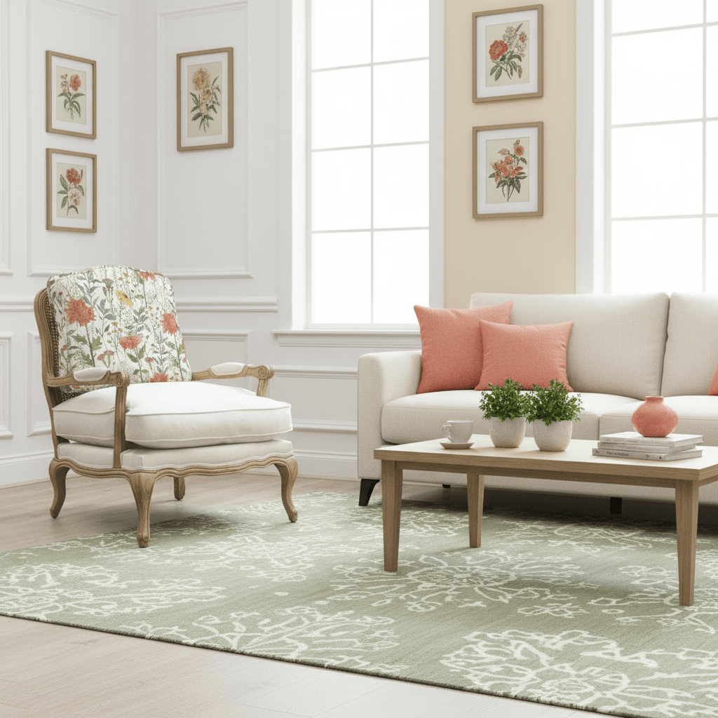 Voyage Maison (Riva Home) Voyage Maison Furniture Florence (Louis style) Chair in Delamere Linen (Frame colour Natural) by Voyage Maison