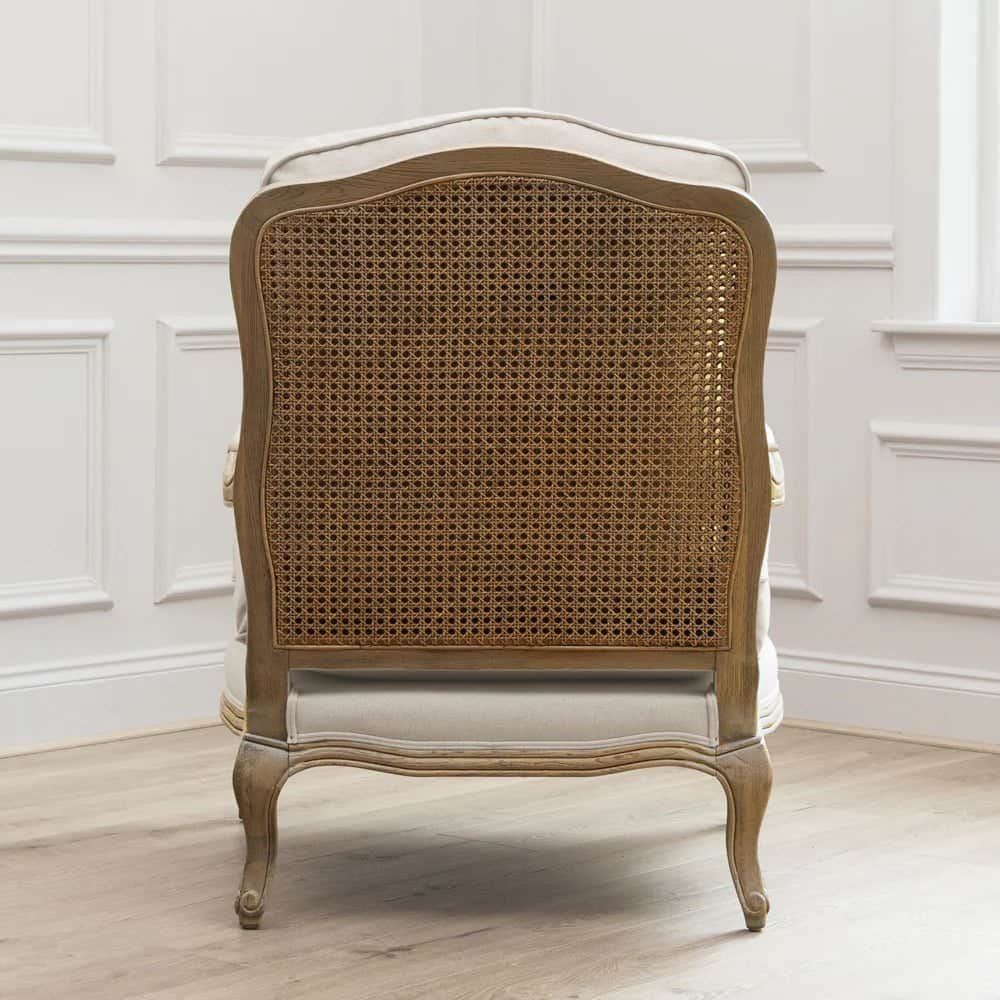 Voyage Maison (Riva Home) Voyage Maison Furniture Florence (Louis style) Chair in Delamere Linen (Frame colour Natural) by Voyage Maison