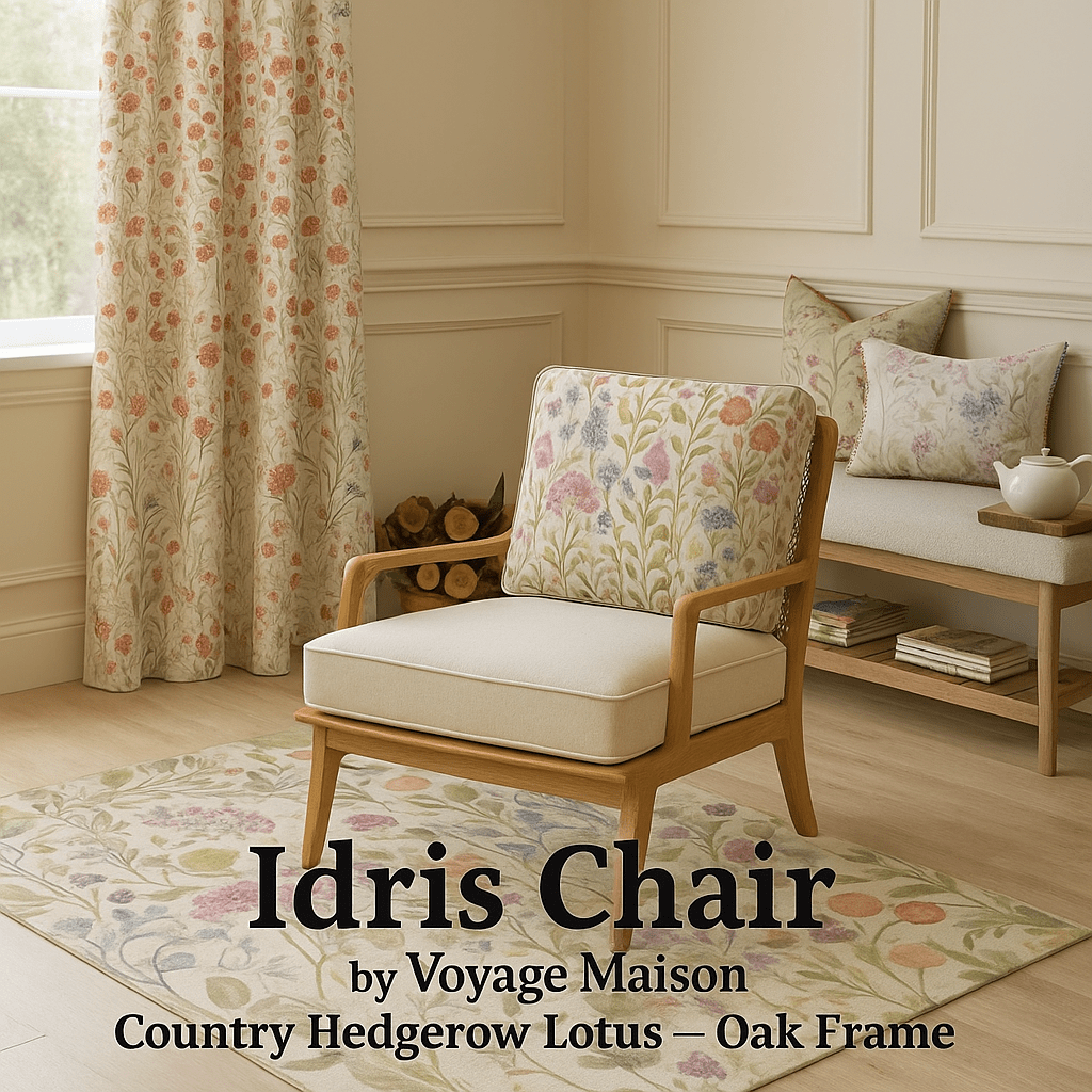 Voyage Maison (Riva Home) Voyage Maison Furniture Idris Chair — Country Hedgerow Lotus by Voyage Maison
