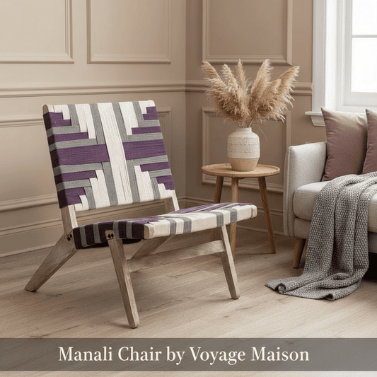 Voyage Maison (Riva Home) Voyage Maison Furniture MANALI MANGO WOOD CHAIR Plum by Voyage Maison