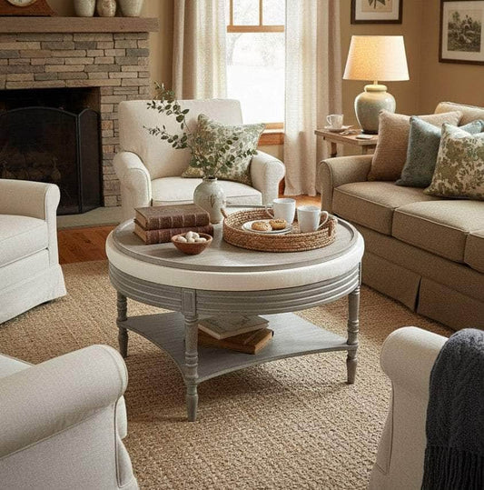 Voyage Maison (Riva Home) Voyage Maison Furniture MAURICE OTTOMAN TABLE – STONE by Voyage Maison