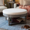 Voyage Maison (Riva Home) Voyage Maison Furniture MAURICE STORAGE OTTOMAN IN LINEN by Voyage Maison