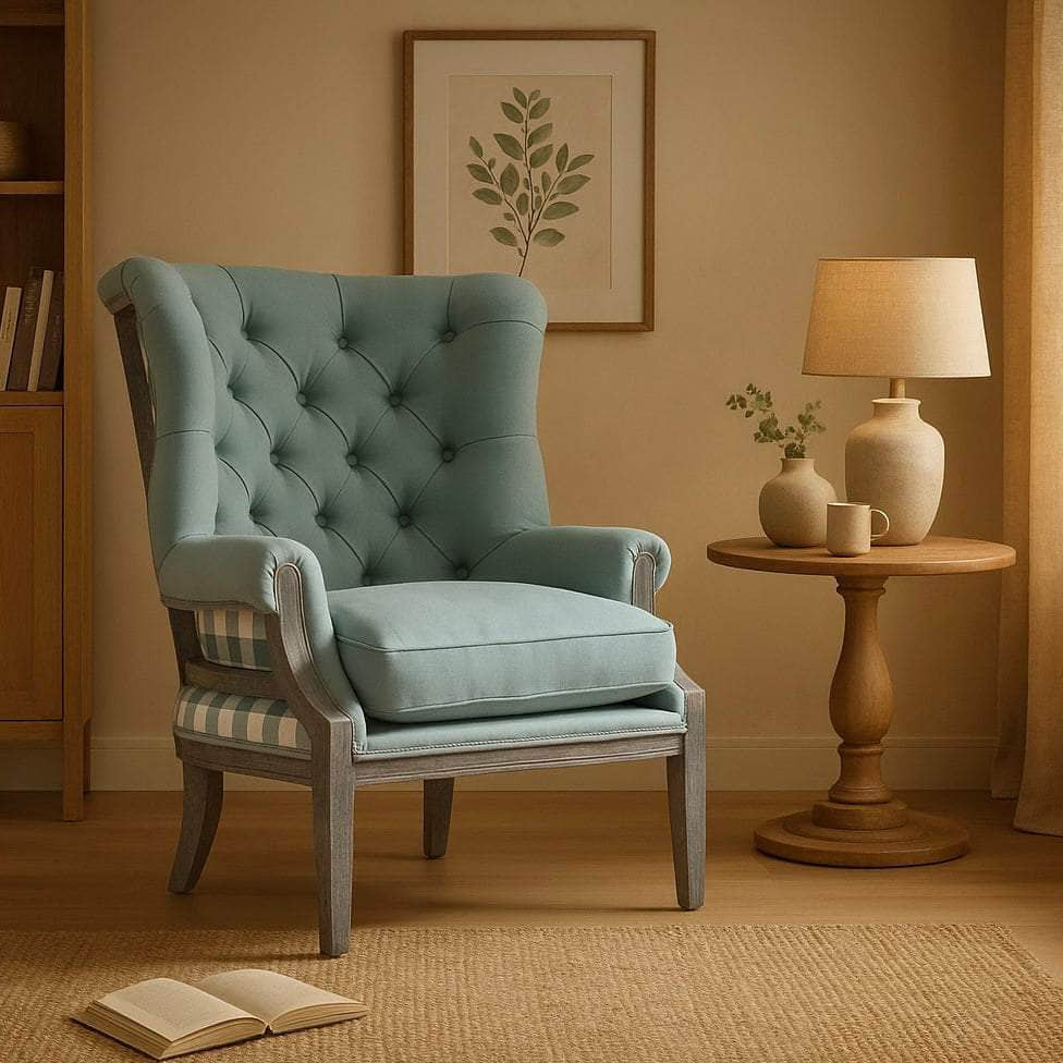 Voyage Maison (Riva Home) Voyage Maison Furniture Maxwell Deconstructed Tamar Duck Egg Chair By Voyage Maison