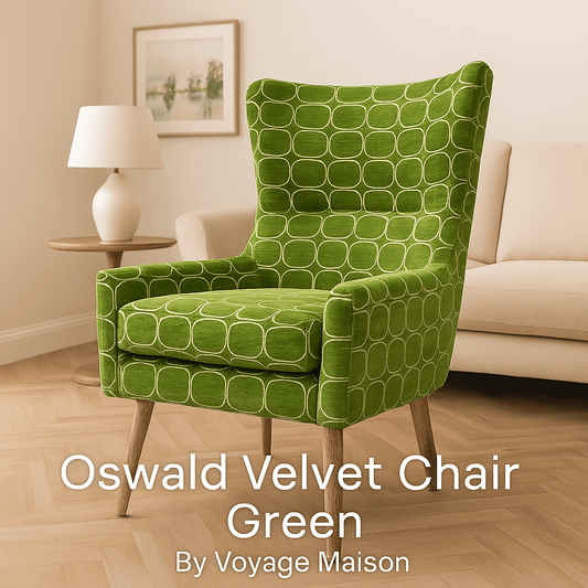 Voyage Maison (Riva Home) Voyage Maison Furniture Oswald Velvet Chair – Green by Voyage Maison