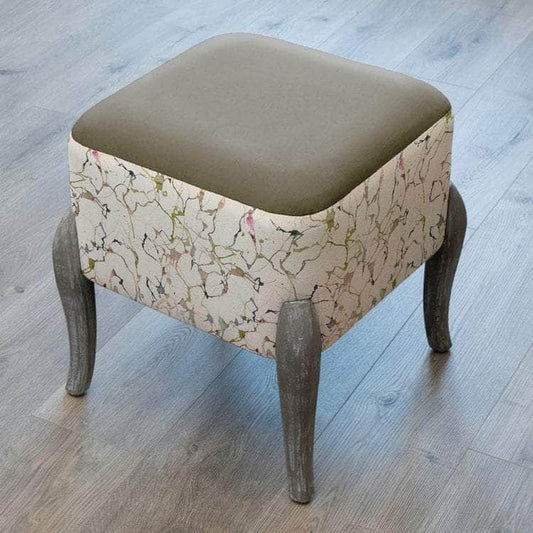 Voyage Maison (Riva Home) Voyage Maison Furniture Voyage Maison Additions Carrara Printed Ralf Footstool Meadow