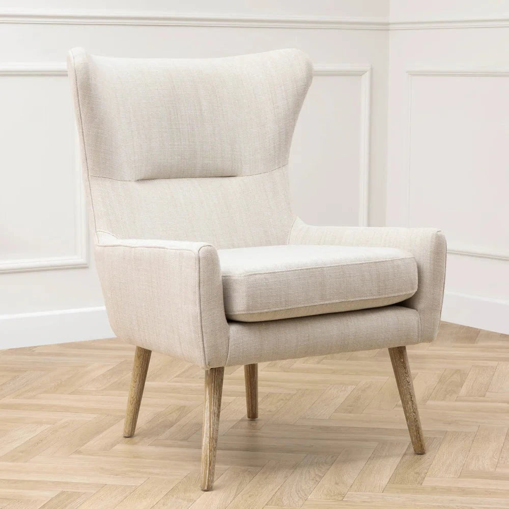 Voyage Maison (Riva Home) Voyage Maison Furniture Voyage Maison Oswald Textured Woven Chair Linen