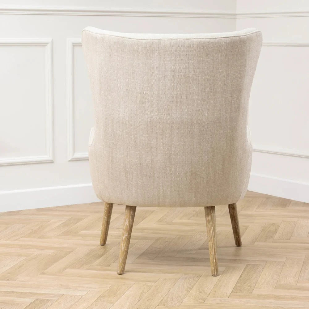 Voyage Maison (Riva Home) Voyage Maison Furniture Voyage Maison Oswald Textured Woven Chair Linen