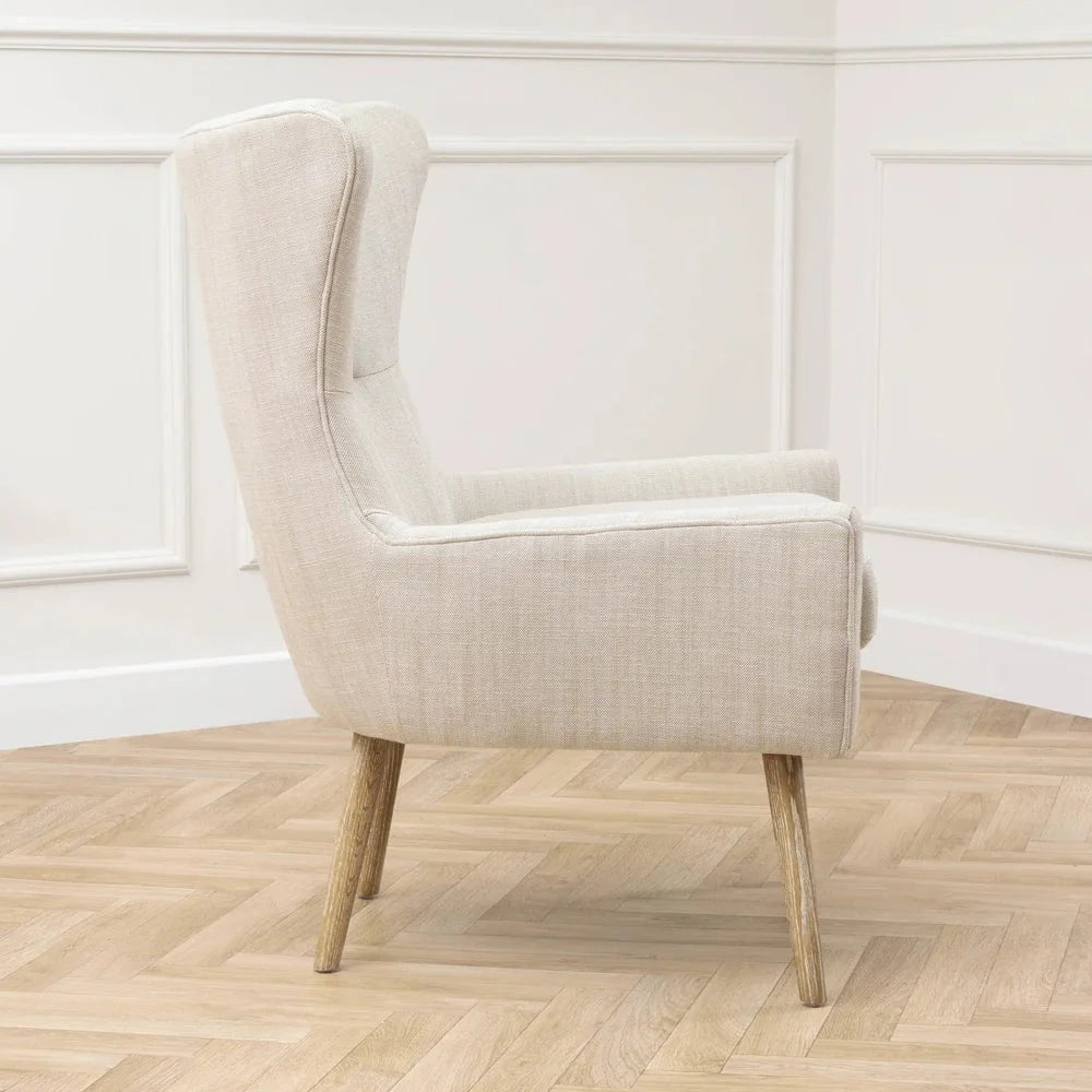 Voyage Maison (Riva Home) Voyage Maison Furniture Voyage Maison Oswald Textured Woven Chair Linen