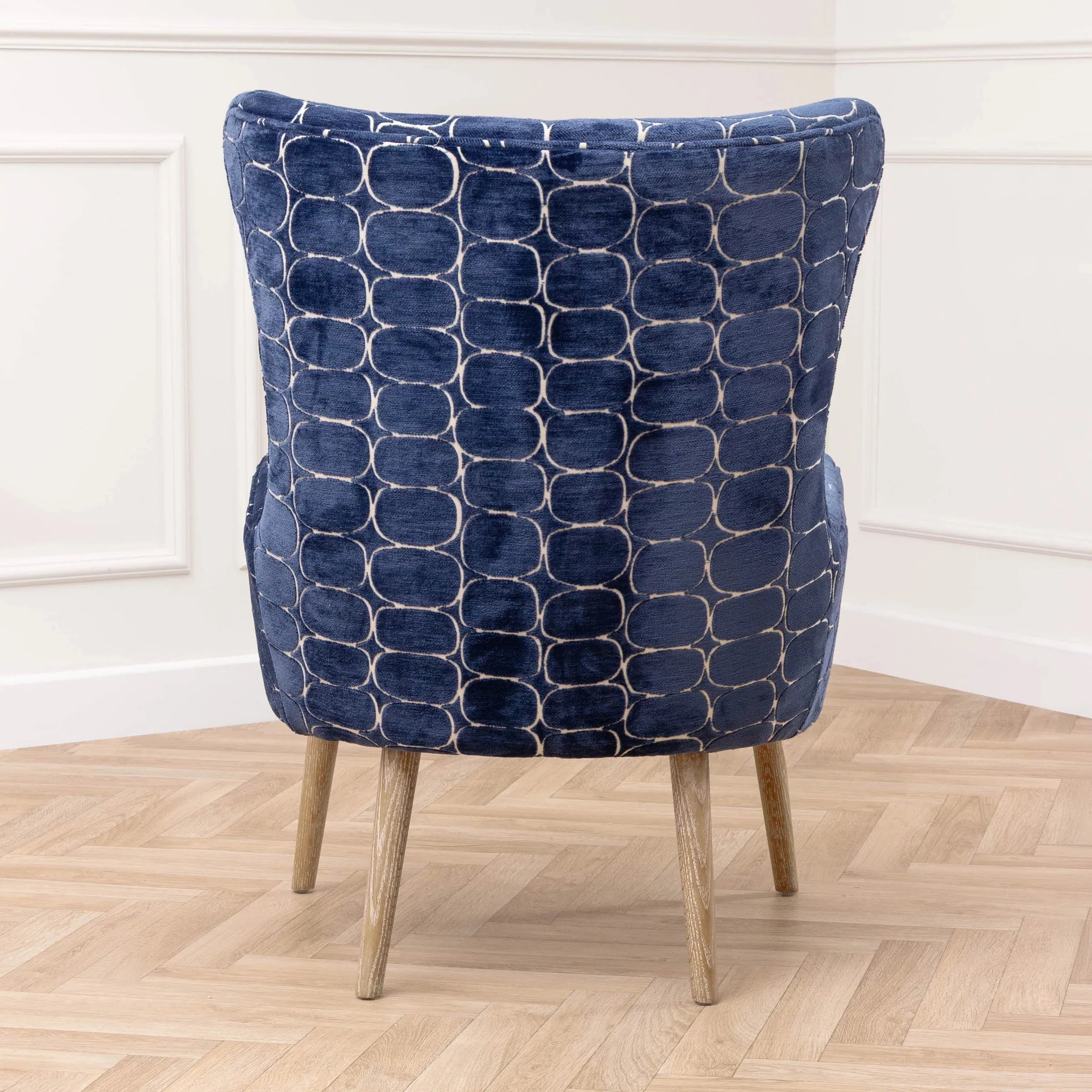 Voyage Maison (Riva Home) Voyage Maison Furniture Voyage Maison Oswald Velvet Chair Blue