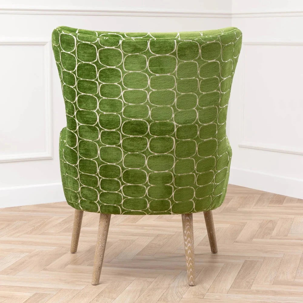 Voyage Maison (Riva Home) Voyage Maison Furniture Voyage Maison Oswald Velvet Chair Green