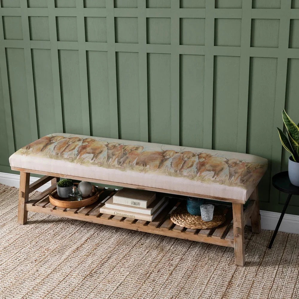 Voyage Maison (Riva Home) Voyage Maison Furniture Voyage Maison Rupert Bench | Highland Coo