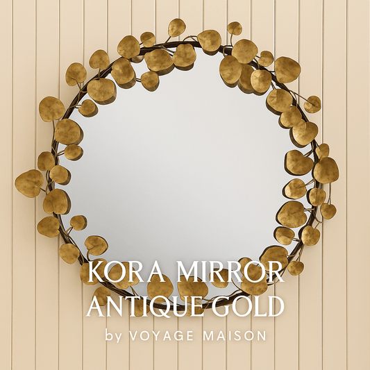 Voyage Maison (Riva Home) Voyage Maison Hand Crafted Mirror KORA MIRROR ANTIQUE GOLD by Voyage Maison