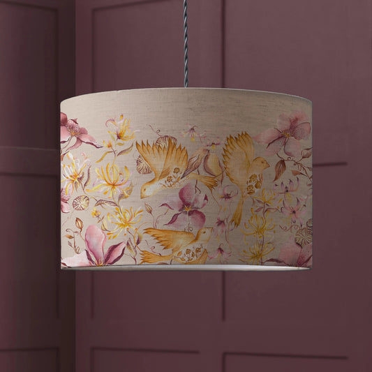 Voyage Maison (Riva Home) Voyage Maison Hand Rolled Shade D30cm / Delft Voyage Maison Floella Eva Printed Lamp Shade in Viola/Primrose or Delft Blue