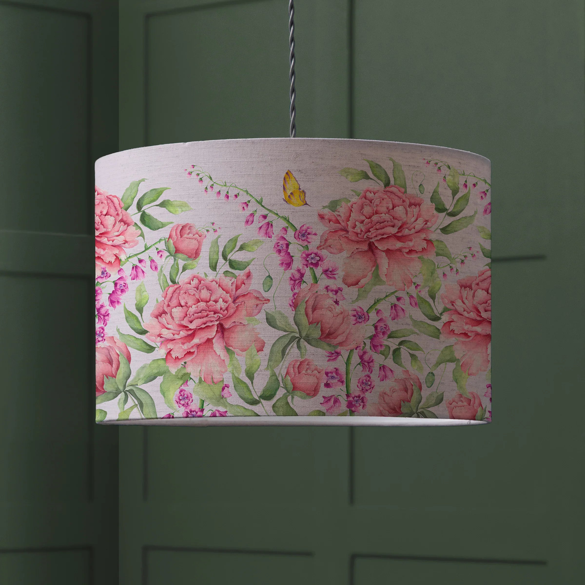 Voyage Maison (Riva Home) Voyage Maison Hand Rolled Shade JUNELLE EVA PRINTED LAMP SHADE HEATHER by Voyage Maison