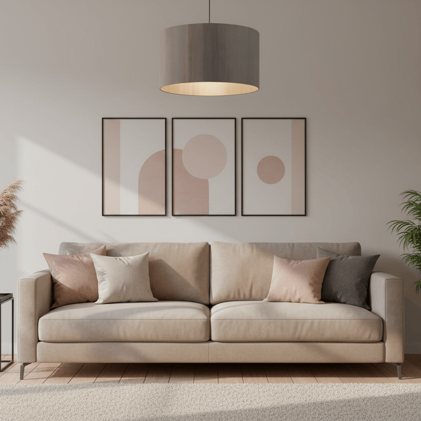 Voyage Maison (Riva Home) Voyage Maison Hand Rolled Shade SERENITY EVA LAMP SHADE GRANITE by Voyage Maison