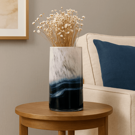 Voyage Maison (Riva Home) Voyage Maison Handmade Designer Art KILI HAND-BLOWN VASE – INDIGO by Voyage Maison