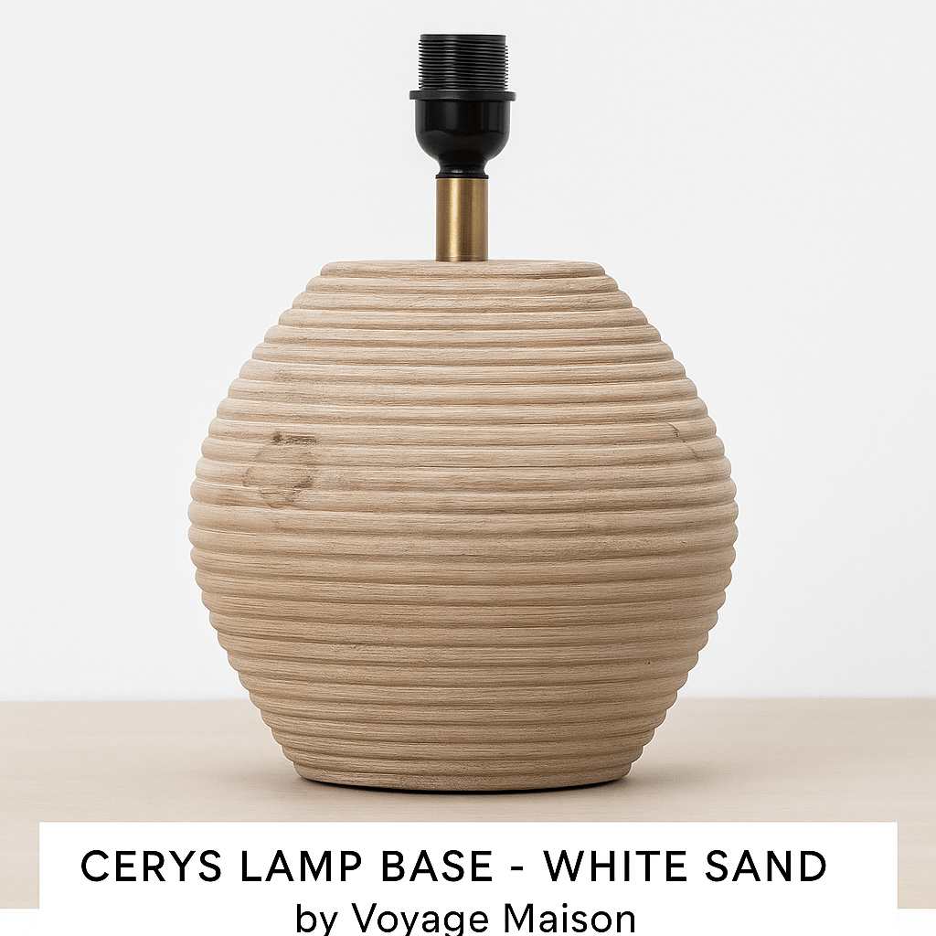 Voyage Maison (Riva Home) Voyage Maison Lamp Base CERYS TABLE LAMP BASE – WHITE SAND
by Voyage Maison