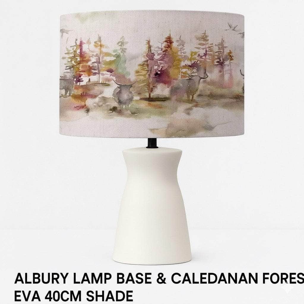 Voyage Maison (Riva Home) Voyage Maison Lamp Bundle ALBURY LAMP BASE & CALEDONIAN FOREST EVA 40CM SHADE – BUNDLE by Voyage Maison
