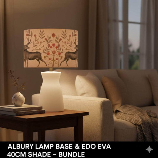 Voyage Maison (Riva Home) Voyage Maison Lamp Bundle ALBURY LAMP BASE & EDO EVA 40CM SHADE – BUNDLE by Voyage Maison