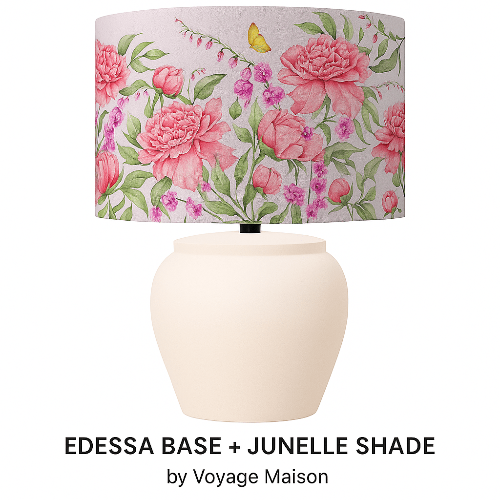 Voyage Maison (Riva Home) Voyage Maison Lamp Bundle EDESSA LAMP BASE & JUNELLE EVA PRINTED 40cm SHADE – BUNDLE by Voyage Maison