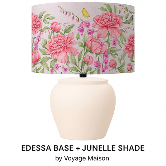 Voyage Maison (Riva Home) Voyage Maison Lamp Bundle EDESSA LAMP BASE & JUNELLE EVA PRINTED 40cm SHADE – BUNDLE by Voyage Maison