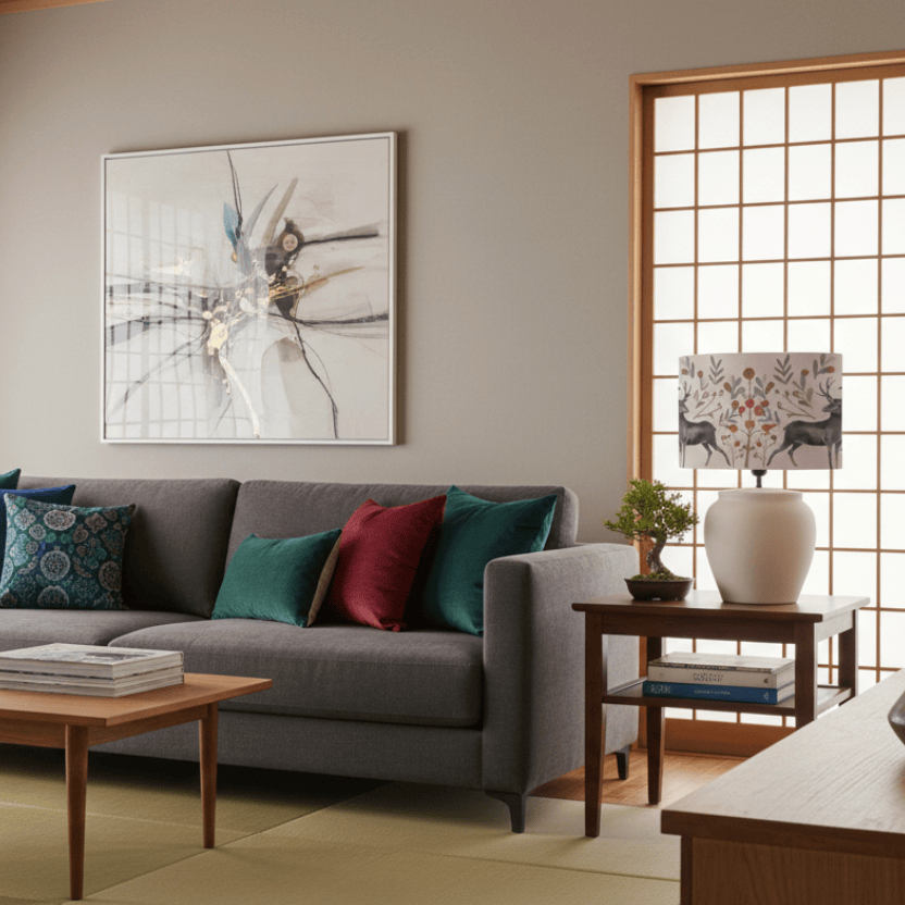 Voyage Maison (Riva Home) Voyage Maison Lamp Bundle EDO EVA & EDESSA COMPLETE TABLE LAMP – ECRU / MULBERRY by Voyage Maison