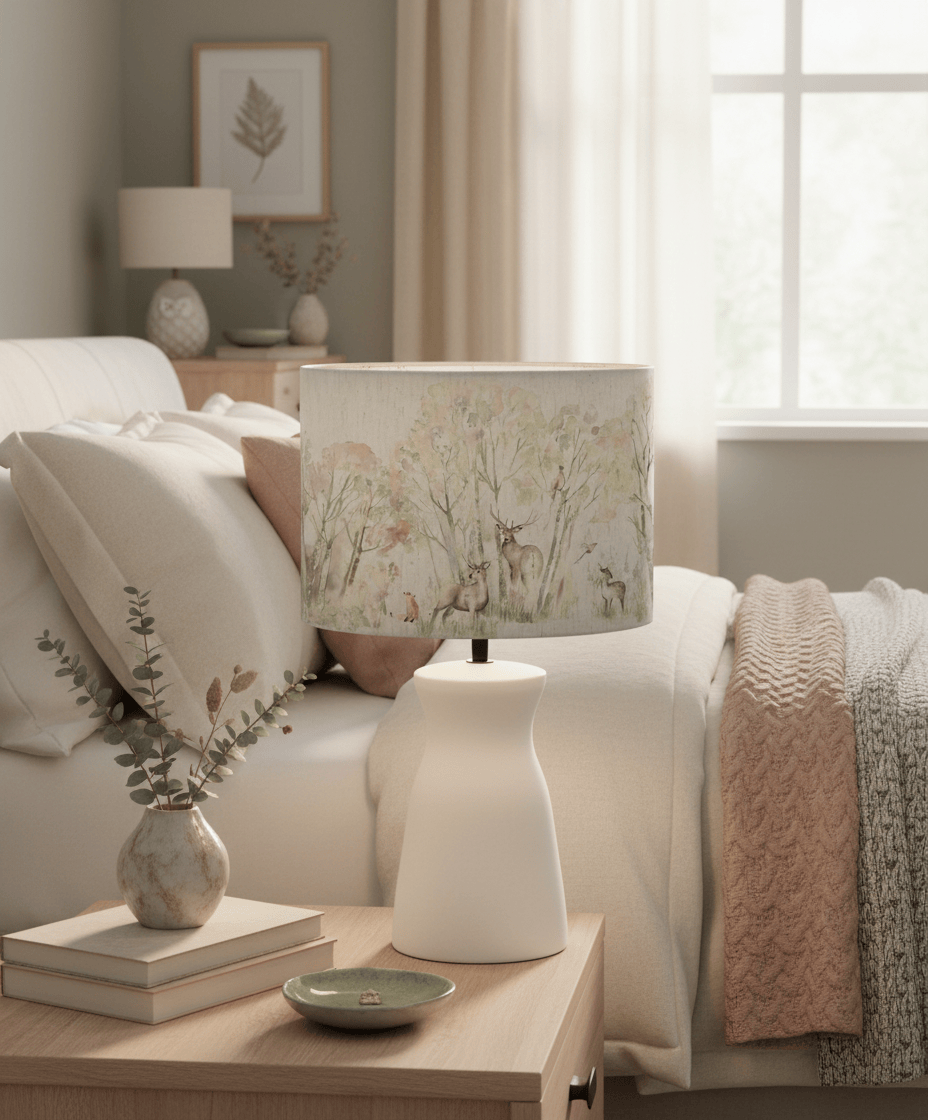 Voyage Maison (Riva Home) Voyage Maison Lamp Bundle ENCHANTED FOREST EVA & ALBURY COMPLETE TABLE LAMP ECRU/FOREST by Voyage Maison